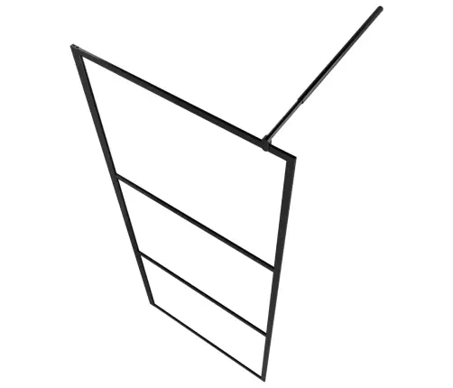 Dušas Siena, Caurspīdīgs Esg Stikls, 80X195 Cm, Melna Vidaxl