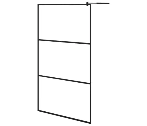 Dušinurga Sein, Läbipaistev Esg-Klaas, Must, 115 X 195 Cm