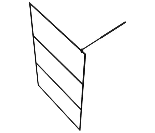 Dušinurga Sein, Läbipaistev Esg-Klaas, Must, 115 X 195 Cm