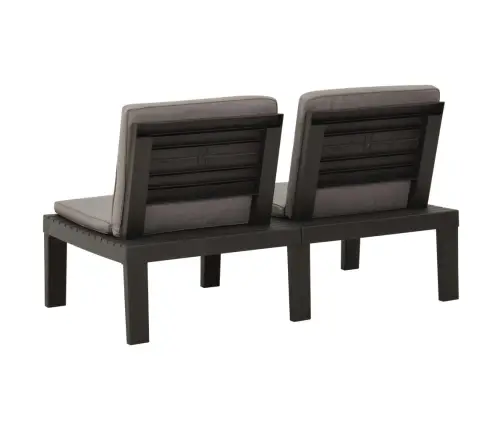 Poilsio Komplektas Su Pagalvėmis, 3 Dalių, Pilkas, Plastikas