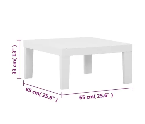 4-Daļīgs Dārza Mēbeļu Komplekts Ar Matračiem, Balta Plastmasa Vidaxl