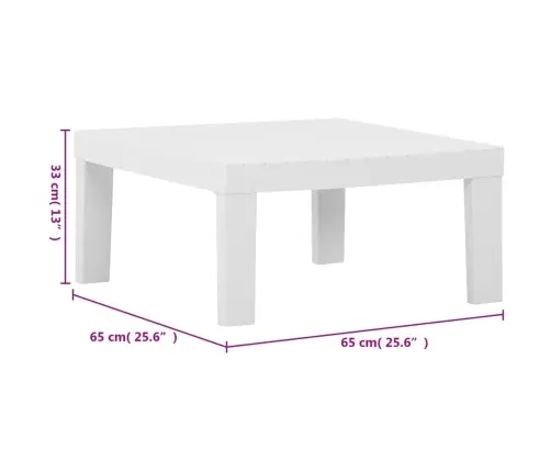 6-Osaline Aiamööbli Komplekt Patjadega, Plast, Valge