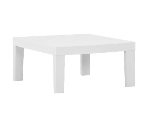 4-Daļīgs Dārza Mēbeļu Komplekts Ar Matračiem, Balta Plastmasa Vidaxl