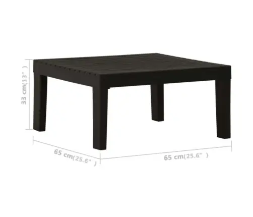 4-Osaline Aiamööbli Komplekt Patjadega, Plast, Hall