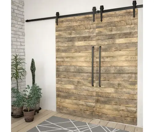 Liugukse Tarvikute Komplektid 2 Tk 200 Cm Terasest, Must