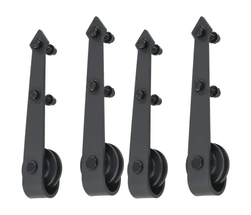 Liugukse Tarvikute Komplektid 2 Tk 200 Cm Terasest, Must