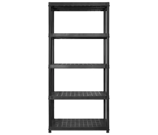 Hoiuriiul, 5-Korruseline, Must, 170 X 40 X 185 cm Plast