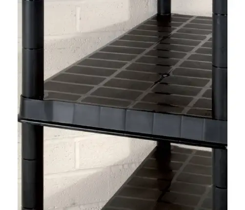 Hoiuriiul, 5-Korruseline, Must, 170 X 40 X 185 cm Plast