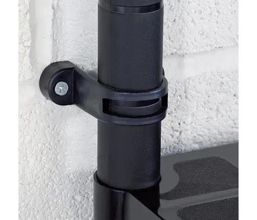 Lentyna Daiktams, 4 Aukštų, Juoda, 183X30,5X130cm Plastikas