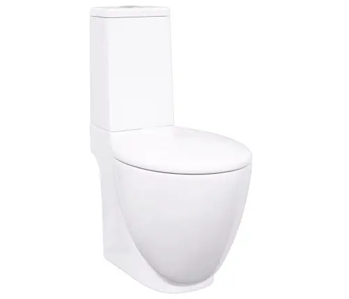 Keraamiline Ümar Wc-Pott Alumise Veevooluga, Valge