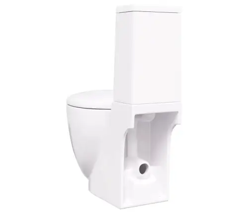 Keraamiline Ümar Wc-Pott Alumise Veevooluga, Valge