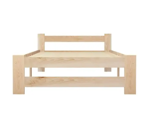 Gultas Rāmis, Priedes Masīvkoks, 90X200 Cm Vidaxl