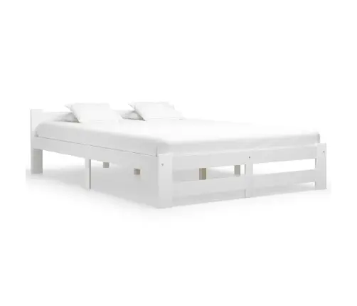 Lovos Rėmas, Baltas, 160X200cm Pušies Medienos Masyvas