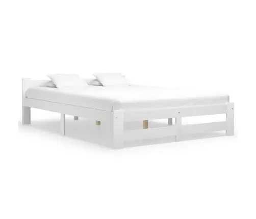 Voodiraam Valge, Tugevast Männipuidust, 180 X 200 Cm