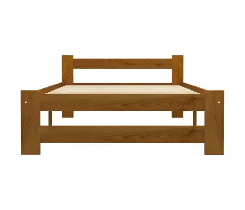 Lovos Rėmas, Medaus Rudas, 100X200cm Pušies Medienos Masyvas