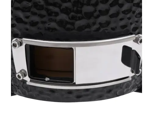 Kamado Grils, Kūpinātava, Keramika, 56 Cm, Melns Vidaxl