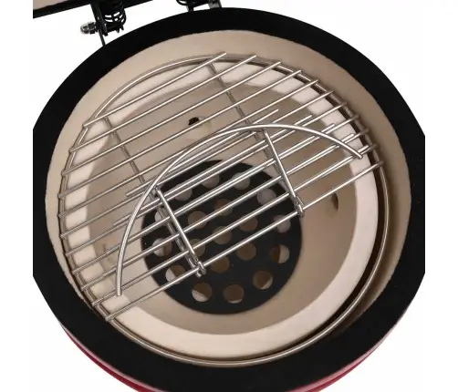 Keramikinė Kamado Kepsninė-Rūkykla, 56 cm Raudona Spalva