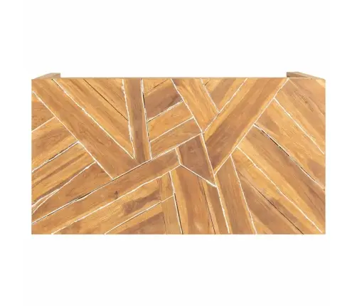 Kafijas Galdiņš, Erodēts Tīkkoks, 110X35X38 Cm Vidaxl