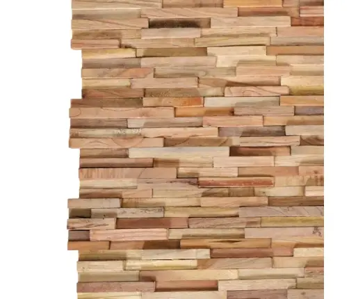 3D Sienas Apdares Paneļi, 10 Gab., 1,08 M², Masīvs Tīkkoks Vidaxl