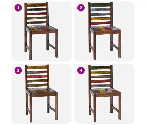 Söögitoolid 2 Tk, Taastatud Puit