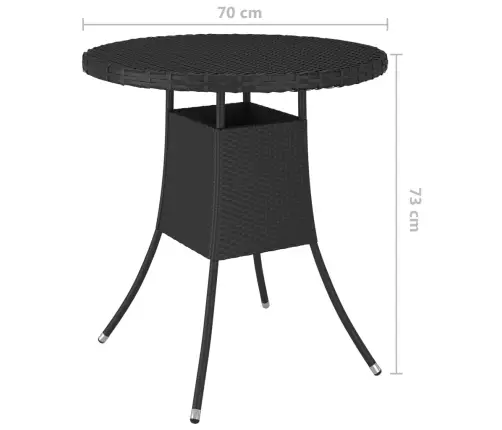 7-Osaline Aiadiivanikomplekt Patjadega, Polürotang, Must