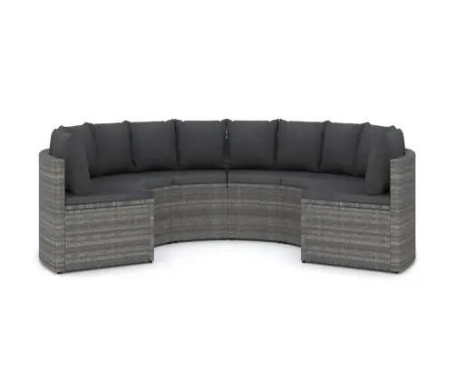 6-Daļīgs Dārza Dīvānu Komplekts Ar Matračiem, Pe Rotangpalma Vidaxl