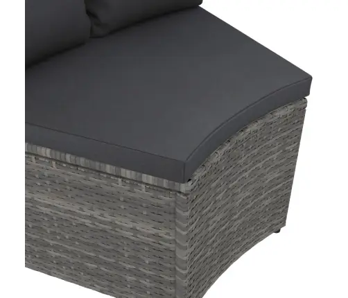 6-Daļīgs Dārza Dīvānu Komplekts Ar Matračiem, Pe Rotangpalma Vidaxl