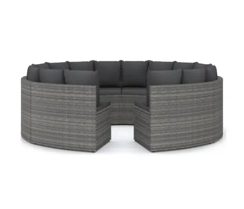 8-Osaline Aiadiivanikomplekt Patjadega, Polürotang, Hall