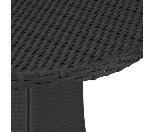 Sodo Komplektas Su Pagalvėlėmis, 5 Dalių, Juodas, Poliratanas