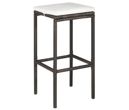 5-Daļīgs Dārza Mēbeļu Komplekts Ar Matračiem, Pe Rotangpalma Vidaxl