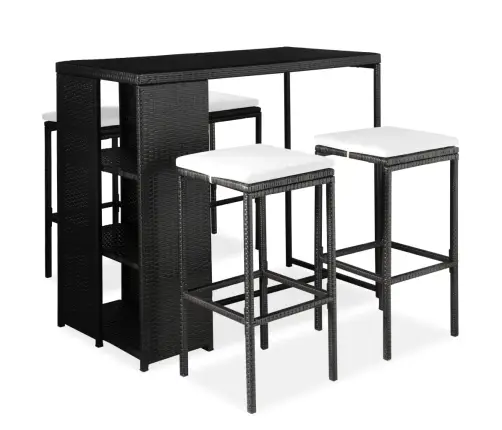 5-Daļīgs Dārza Mēbeļu Komplekts Ar Matračiem, Pe Rotangpalma Vidaxl 5-Daļīgs Dārza Mēbeļu Komplekts Ar Matračiem, Pe Rotangpalma Vidaxl