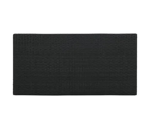 5-Osaline Aiabaari Komplekt Patjadega, Polürotang, Must