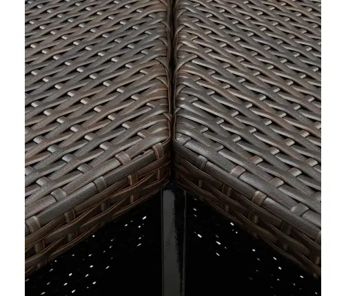 8-Daļīgs Dārza Mēbeļu Komplekts Ar Matračiem, Pe Rotangpalma Vidaxl