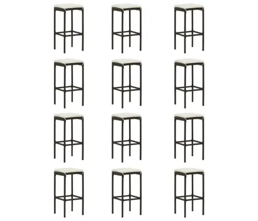 16-Osaline Aiabaari Komplekt Patjadega, Polürotang, Pruun