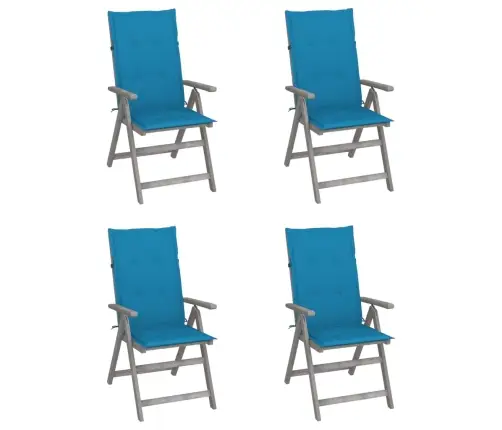 Allalastava Seljatoega Aiatoolid, 4 Tk, Patjadega, Akaatsiapuit