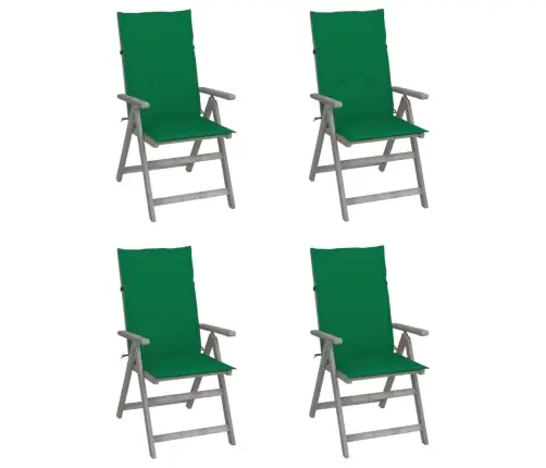 Atgāžami Dārza Krēsli Ar Matračiem, 4 Gab., Akācijas Masīvkoks Vidaxl Atgāžami Dārza Krēsli Ar Matračiem, 4 Gab., Akācijas Masīvkoks Vidaxl