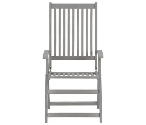 Atgāžami Dārza Krēsli Ar Matračiem, 4 Gab., Akācijas Masīvkoks Vidaxl