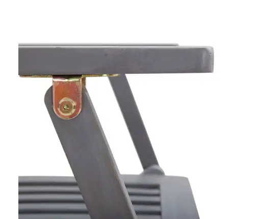 Saliekami Āra Krēsli Ar Matračiem, 6 Gab., Akācijas Masīvkoks Vidaxl