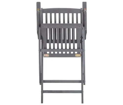 Saliekami Āra Krēsli Ar Matračiem, 6 Gab., Akācijas Masīvkoks Vidaxl