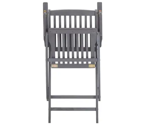 Saliekami Āra Krēsli Ar Matračiem, 6 Gab., Akācijas Masīvkoks Vidaxl