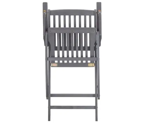 Saliekami Āra Krēsli Ar Matračiem, 6 Gab., Akācijas Masīvkoks Vidaxl