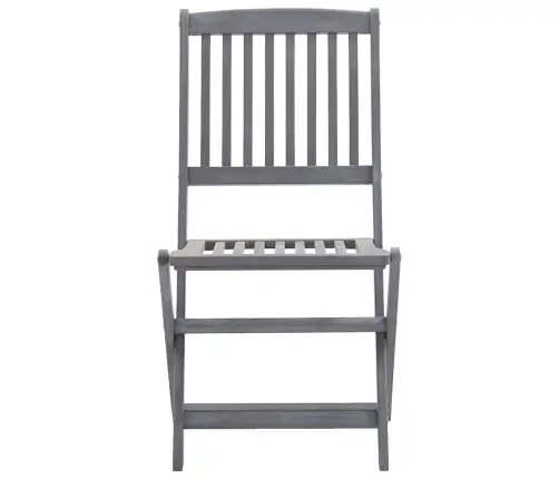 Saliekami Āra Krēsli Ar Matračiem, 6 Gab., Akācijas Masīvkoks Vidaxl