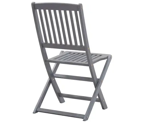 Saliekami Āra Krēsli Ar Matračiem, 6 Gab., Akācijas Masīvkoks Vidaxl