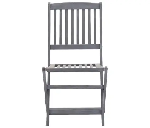 Saliekami Āra Krēsli Ar Matračiem, 6 Gab., Akācijas Masīvkoks Vidaxl