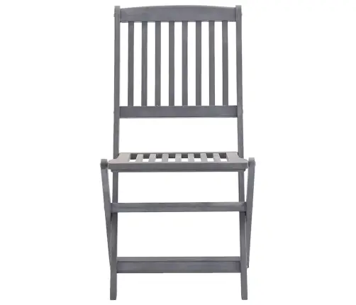 Saliekami Āra Krēsli Ar Matračiem, 6 Gab., Akācijas Masīvkoks Vidaxl