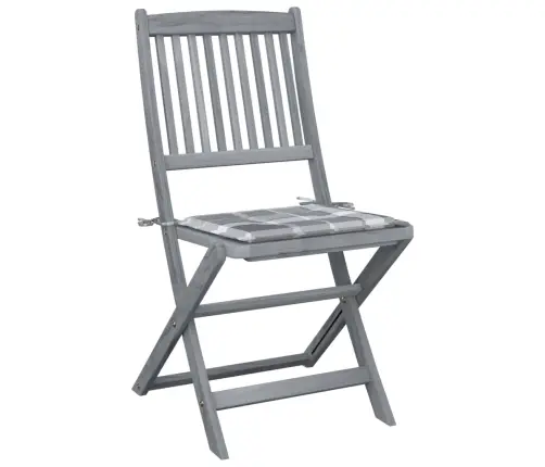 Sulankstomos Lauko Kėdės Su Pagalvėmis, 6Vnt., Akacijos Masyvas