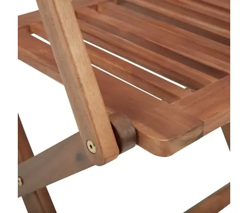 Saliekami Dārza Krēsli Ar Matračiem, 6 Gab., Akācijas Masīvkoks Vidaxl