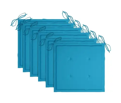 Saliekami Dārza Krēsli Ar Matračiem, 6 Gb., Akācijas Masīvkoks Vidaxl