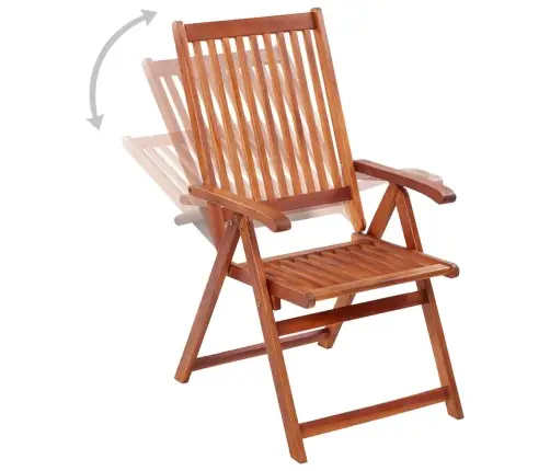 Saliekami Dārza Krēsli, 4 Gab., Akācijas Masīvkoks Vidaxl