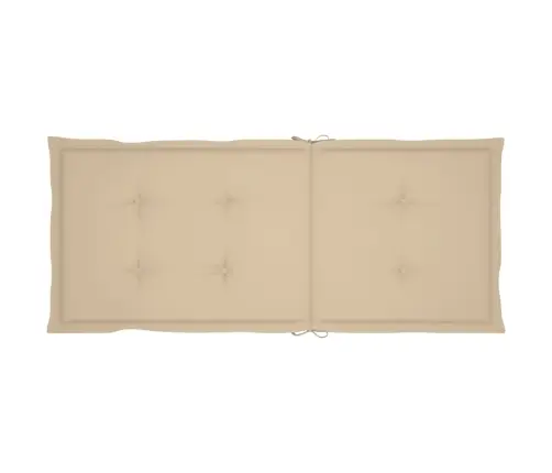 Dārza Krēsli, Bēši Matrači, 6 Gab., Masīvs Tīkkoks Vidaxl